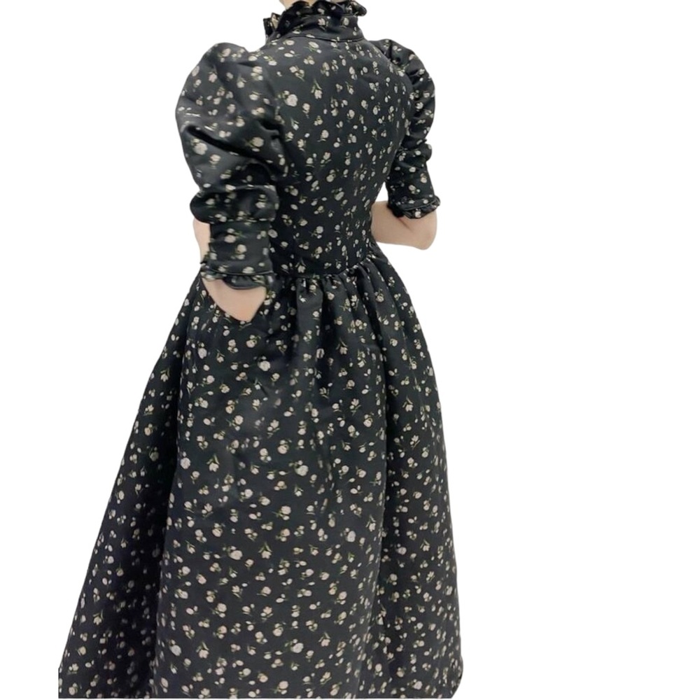 Sister Jane Agnes Jacquard Midi Dress Sz XS - Picture 15 of 16